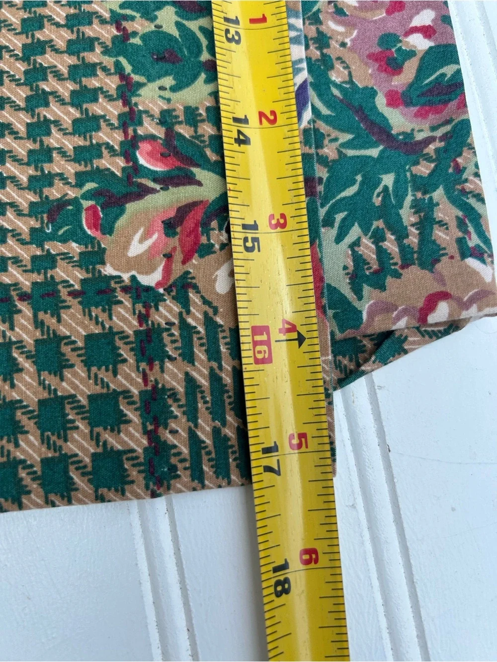 Vintage Ralph Lauren Catherine Red Green Floral Window Valances Lot of Two 17x79